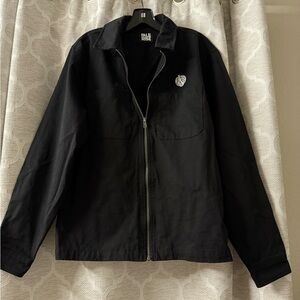 Men's Black Zip-Front Jacket